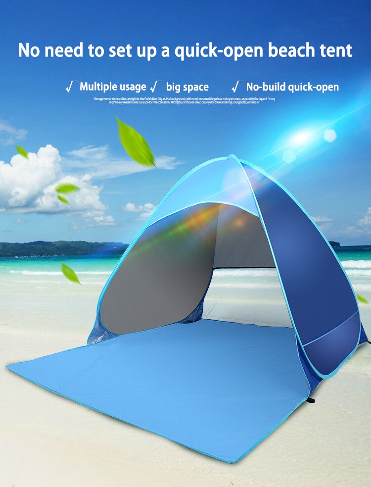 Cheap Goat Tents Beach Camping Tent Outdoor UV Protection Ultralight Portable Sunshade Canopy For Fishing Picnic Hiking Tent Tourist Awning